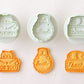 日本直送COTTA 卡通按壓式曲奇模具套裝 (動物訊息3件) COTTA Cookie Mold (Animals with Messages)