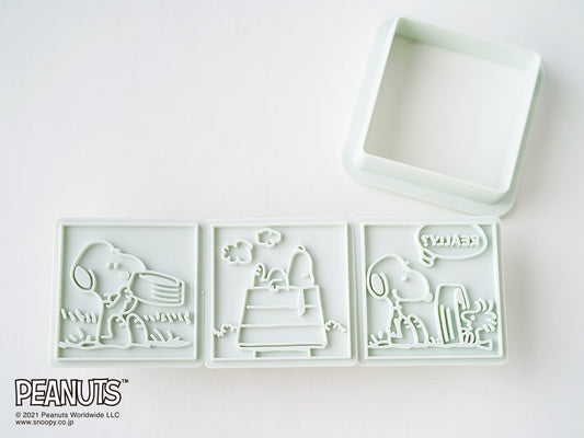 日本直送COTTA卡通按壓式曲奇模具套裝 (Snoopy 3件) COTTA Cookie Mold (Snoopy)