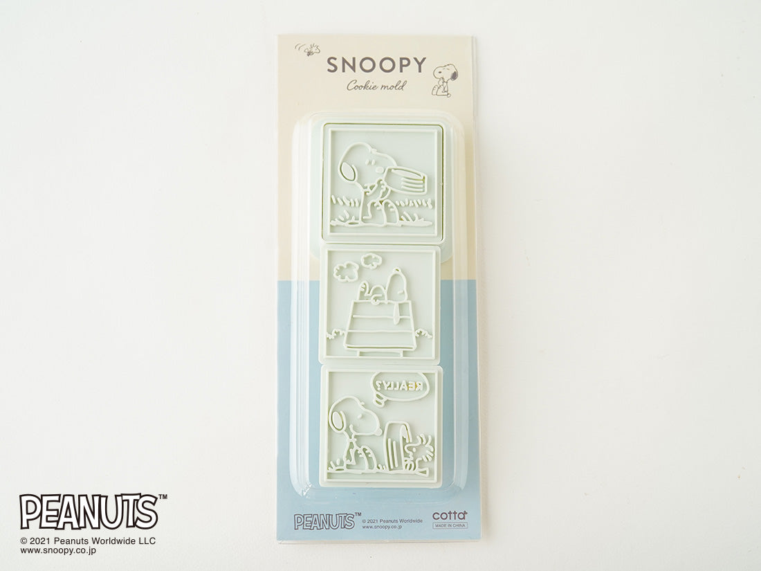 日本直送COTTA卡通按壓式曲奇模具套裝 (Snoopy 3件) COTTA Cookie Mold (Snoopy)