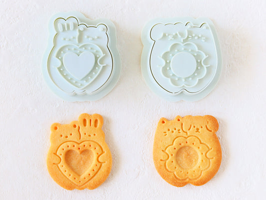 日本直送COTTA 卡通按壓式曲奇模具套裝 (情人節2件) COTTA Cookie Mold (Valentine's Day 2pcs)