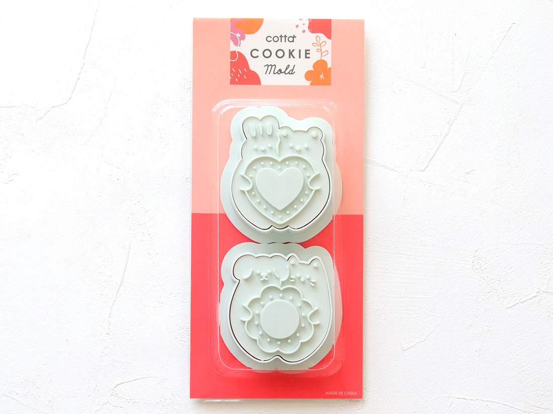 日本直送COTTA 卡通按壓式曲奇模具套裝 (情人節2件) COTTA Cookie Mold (Valentine's Day 2pcs)