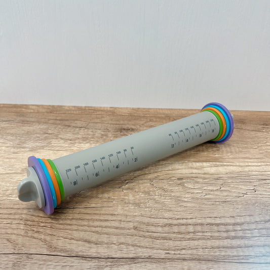 可調節厚度矽膠擀麵棍 - 小 Adjustable Silicone Rolling Pin - Small